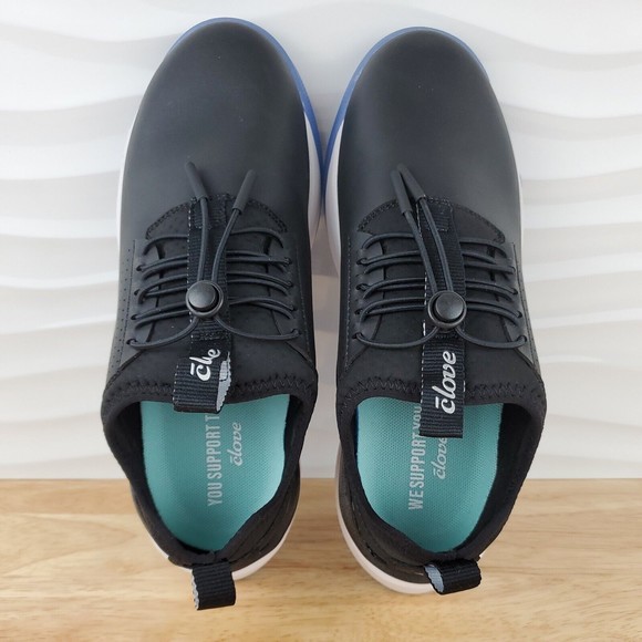 Clove Night Shift Black Leather Nurse Work Sneakers Womens Size 7.5 - CL004 - Picture 9 of 11